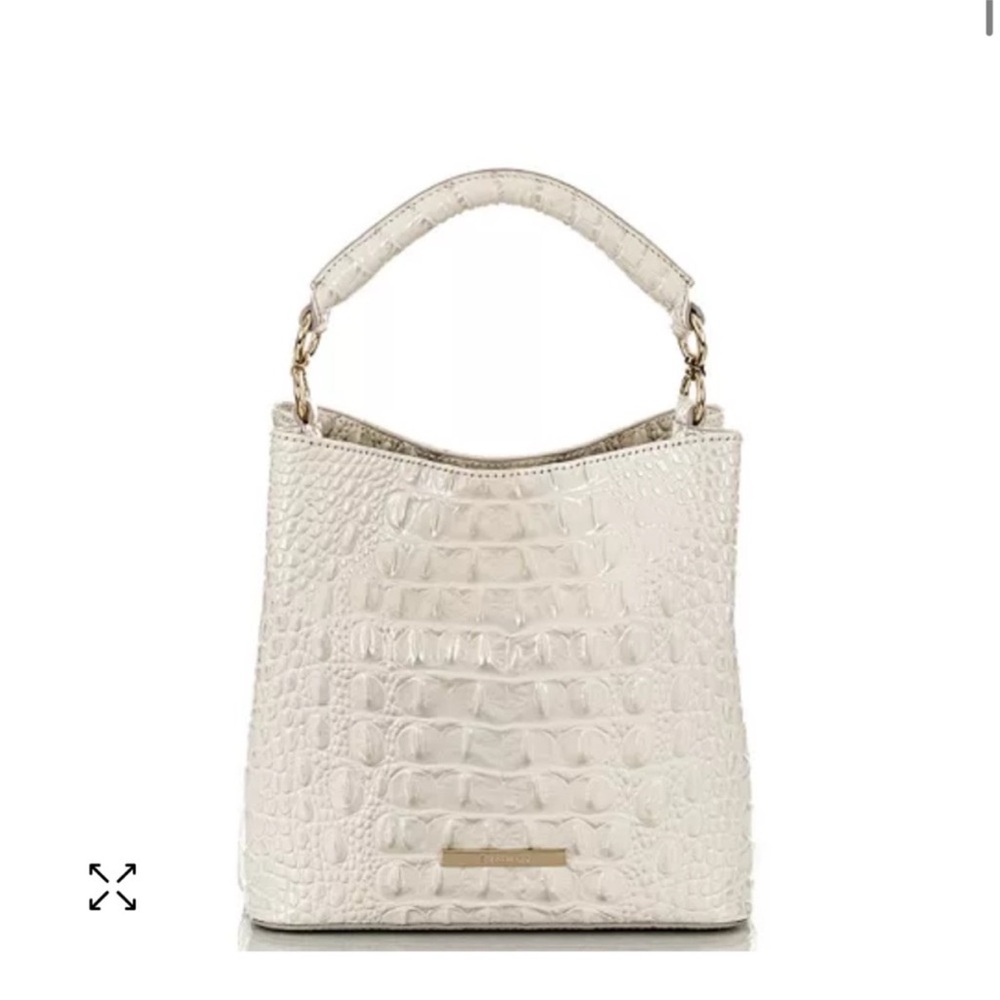 Brahmin Cream Croc-Embossed Shoulder Bag
Offers welcome! Color coconut milk